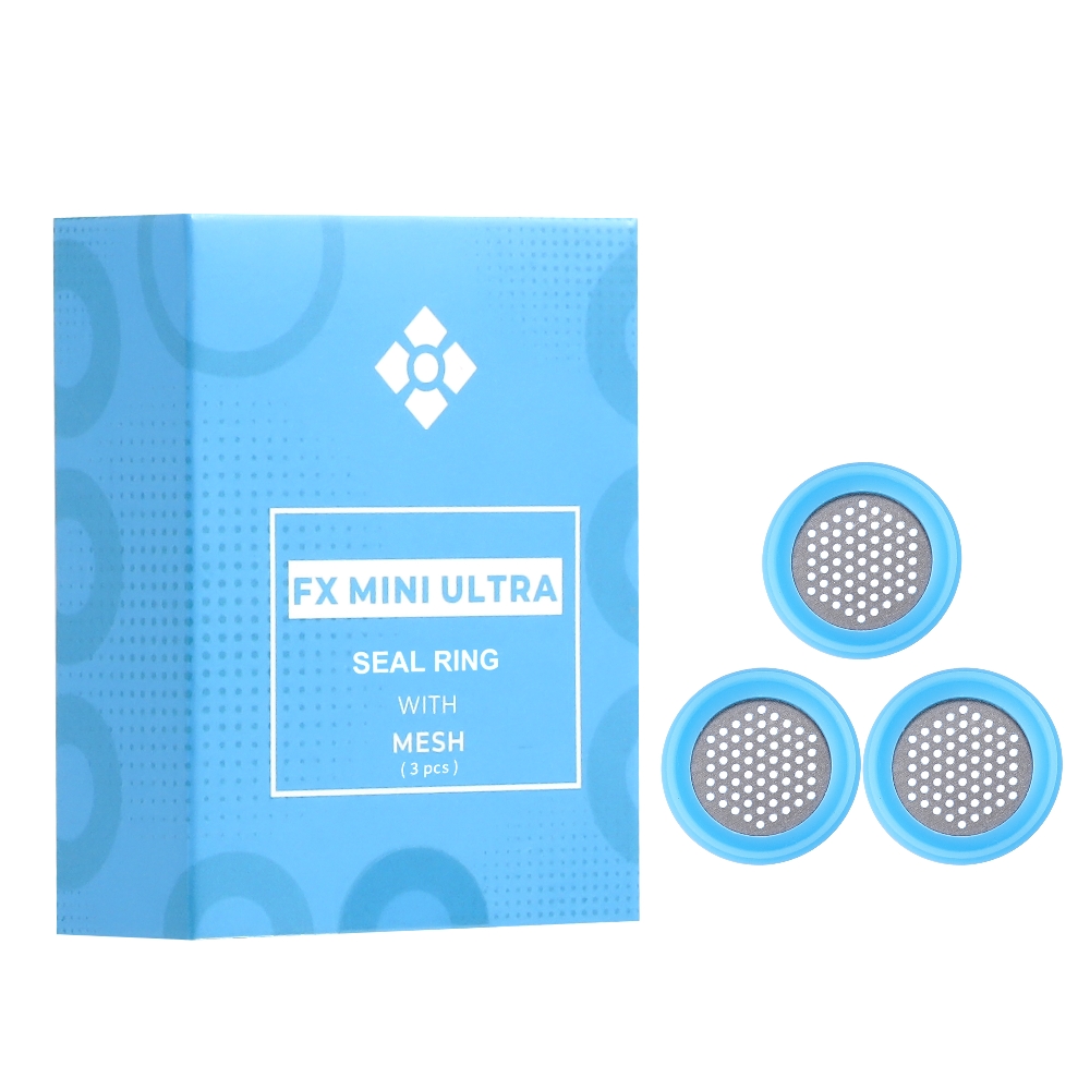 WOLKENKRAFT FX MINI ULTRA Dichtungsring mit Sieb - 3 Stück-Box