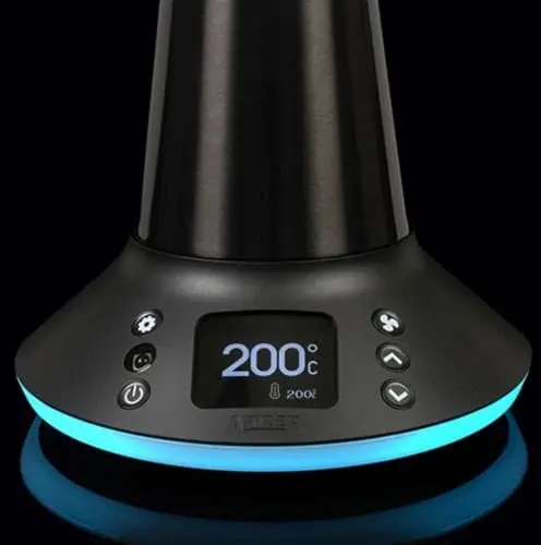 Arizer Extreme Q2 Hauptansicht mit Focus auf das LCD Display