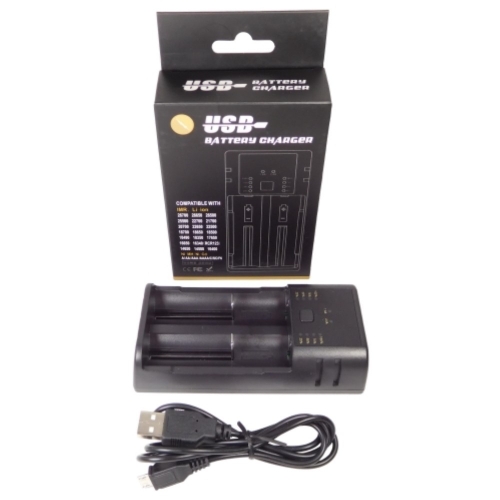 Premium Universal USB Dual Batterie-Ladegerät