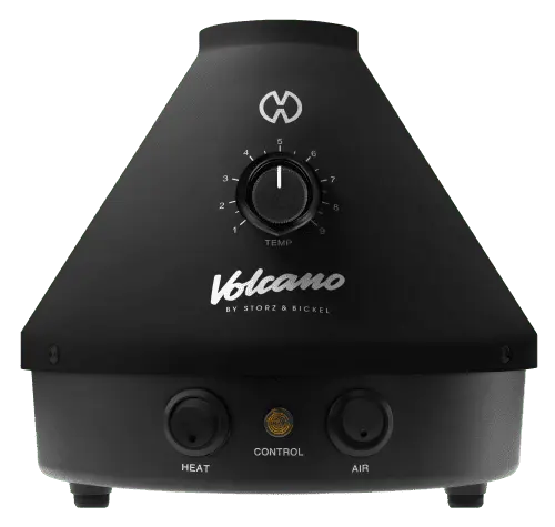 Volcano Classic ONYX Edition in der Forderansicht im ausgeschaltetem Zustand